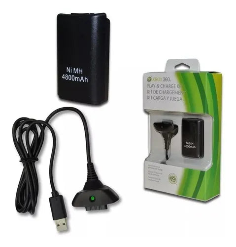 Pack Cable y Batería para Joystick XBOX 360