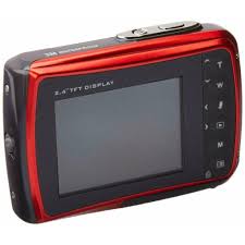 Cámara digital iON 8MP Waterproof roja