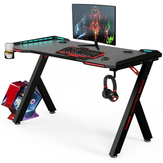 Escritorio Gamer con luces RGB