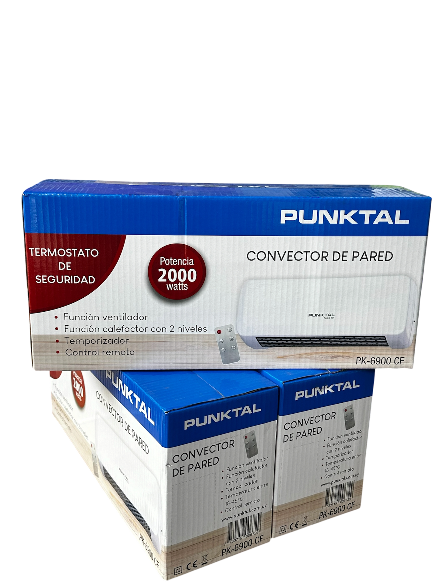 Convector de Pared Potencia 2000 W PUNKTAL