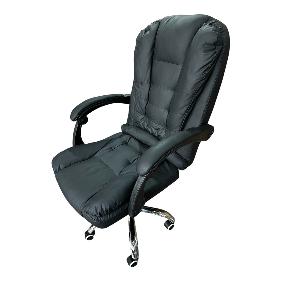 Silla Oficina con apoya pies Negra