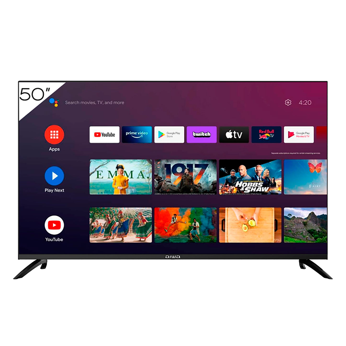 Smart tv 50" 4K AIWA Ultra HD 4K