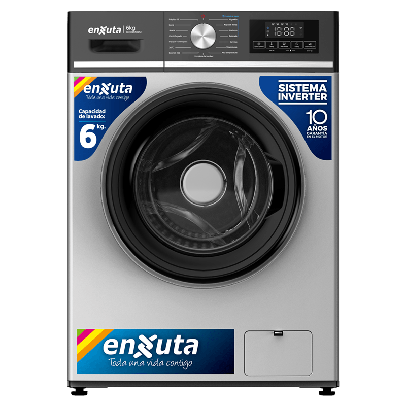 Lavarropas Carga Frontal Inverter LENX0650DS-1 Enxuta