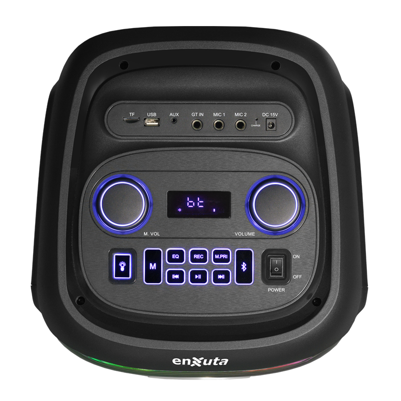 Party Box Portátil ENXUTA PBENX2982100 1000W BT Con Luz LED