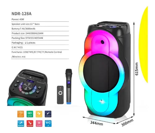 Parlante NDR PB128 PRO