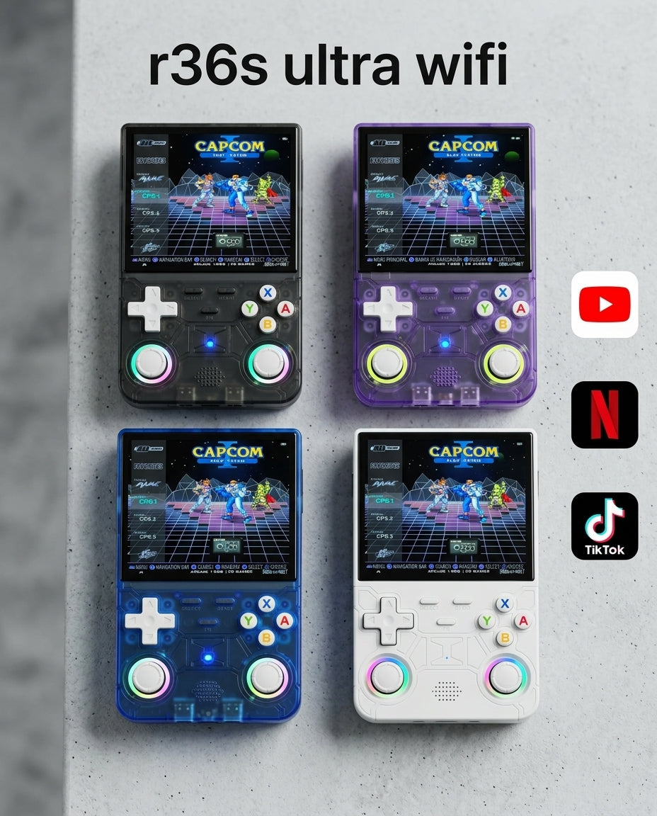 Consola r36s ultra con WIFI YOUTOBE, NETFLIX Y TIKTOK